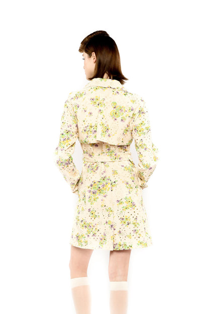 Rosies Posies Eyelet Trench Coat | Anna Sui