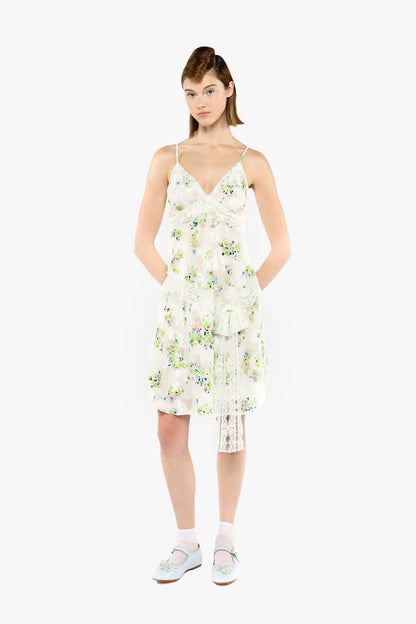 Rosies Posies Chiffon Romantic Lace Slip Dress | Anna Sui