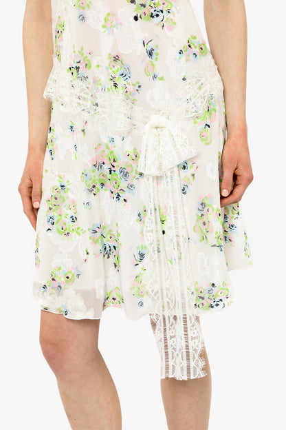 Rosies Posies Chiffon Romantic Lace Slip Dress | Anna Sui