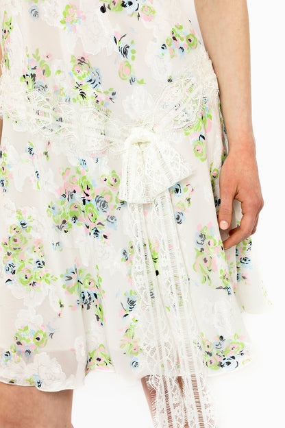 Rosies Posies Chiffon Romantic Lace Slip Dress | Anna Sui