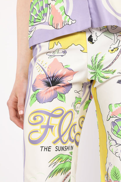 Florida Cotton Sateen Capri Pants | Anna Sui