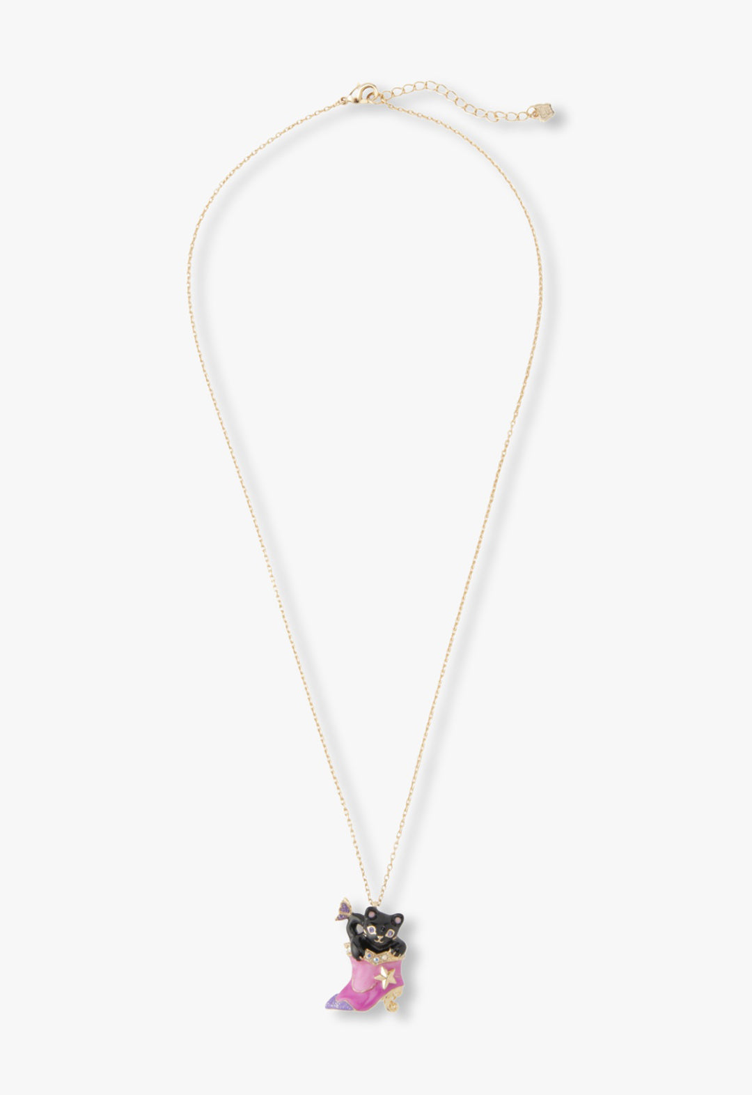 Mystical Cat & Butterfly Boot Necklace | Anna Sui