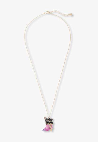 Mystical Cat & Butterfly Boot Necklace | Anna Sui