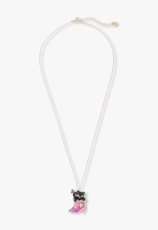 Mystical Cat & Butterfly Boot Necklace | Anna Sui