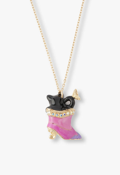 Mystical Cat & Butterfly Boot Necklace | Anna Sui