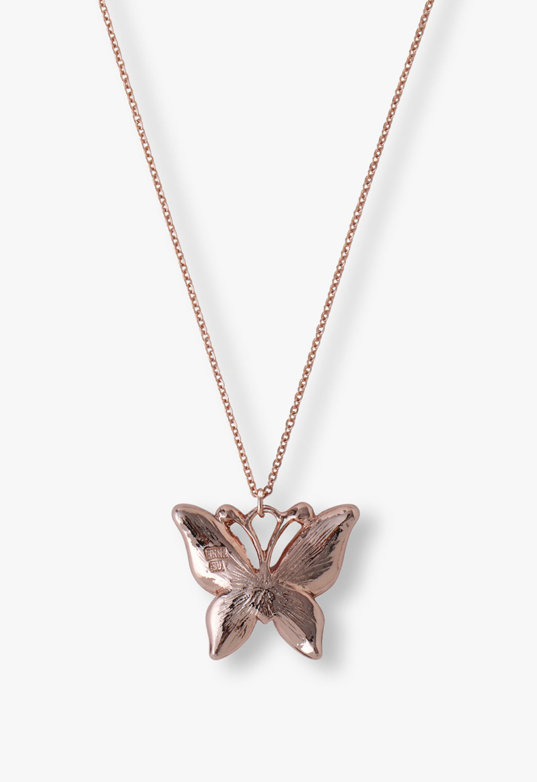 Pink & Lavender Butterfly Glow Necklace - Rose Gold | Anna Sui