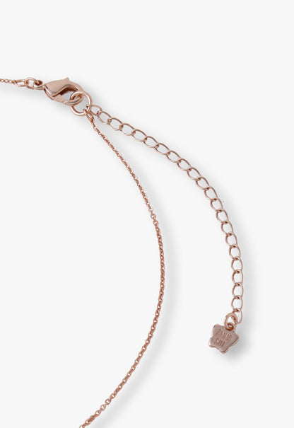 Pink & Lavender Butterfly Glow Necklace - Rose Gold | Anna Sui
