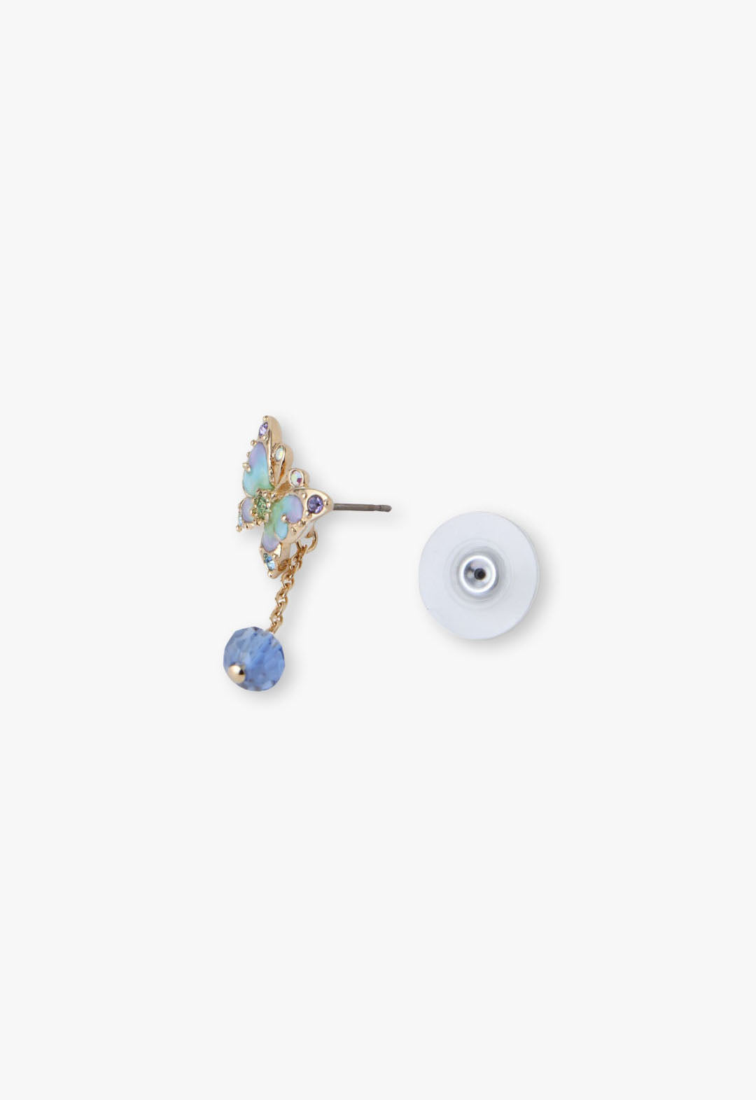 Aqua & Lavender Butterfly Earrings | Anna Sui