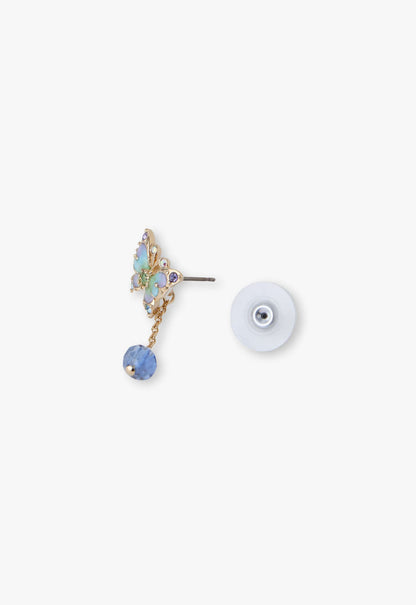 Aqua & Lavender Butterfly Earrings | Anna Sui