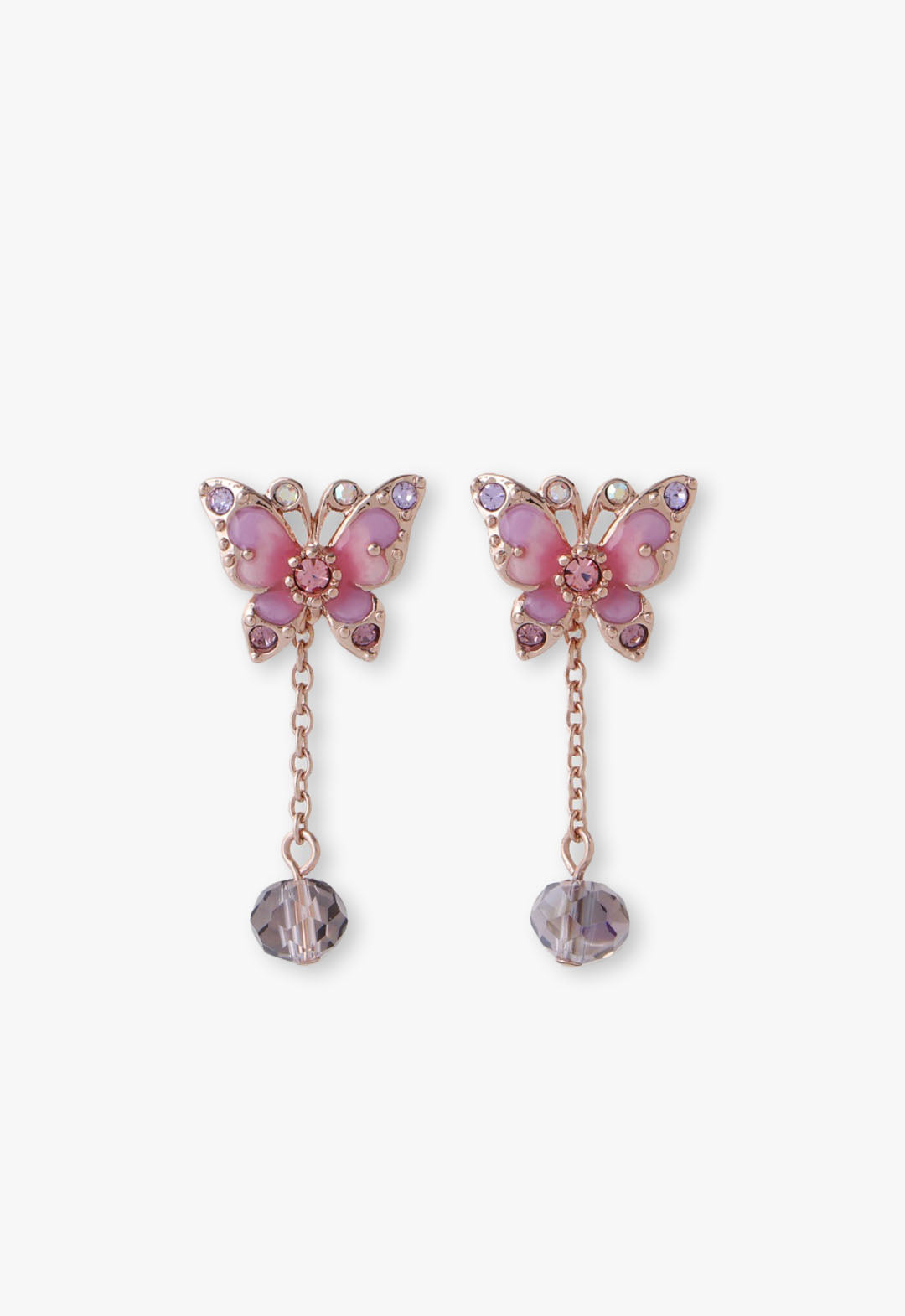 Pink Fantasy Butterfly Earrings | Anna Sui
