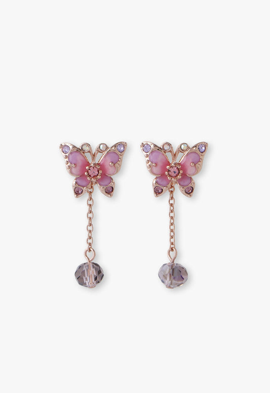 Pink Fantasy Butterfly Earrings | Anna Sui