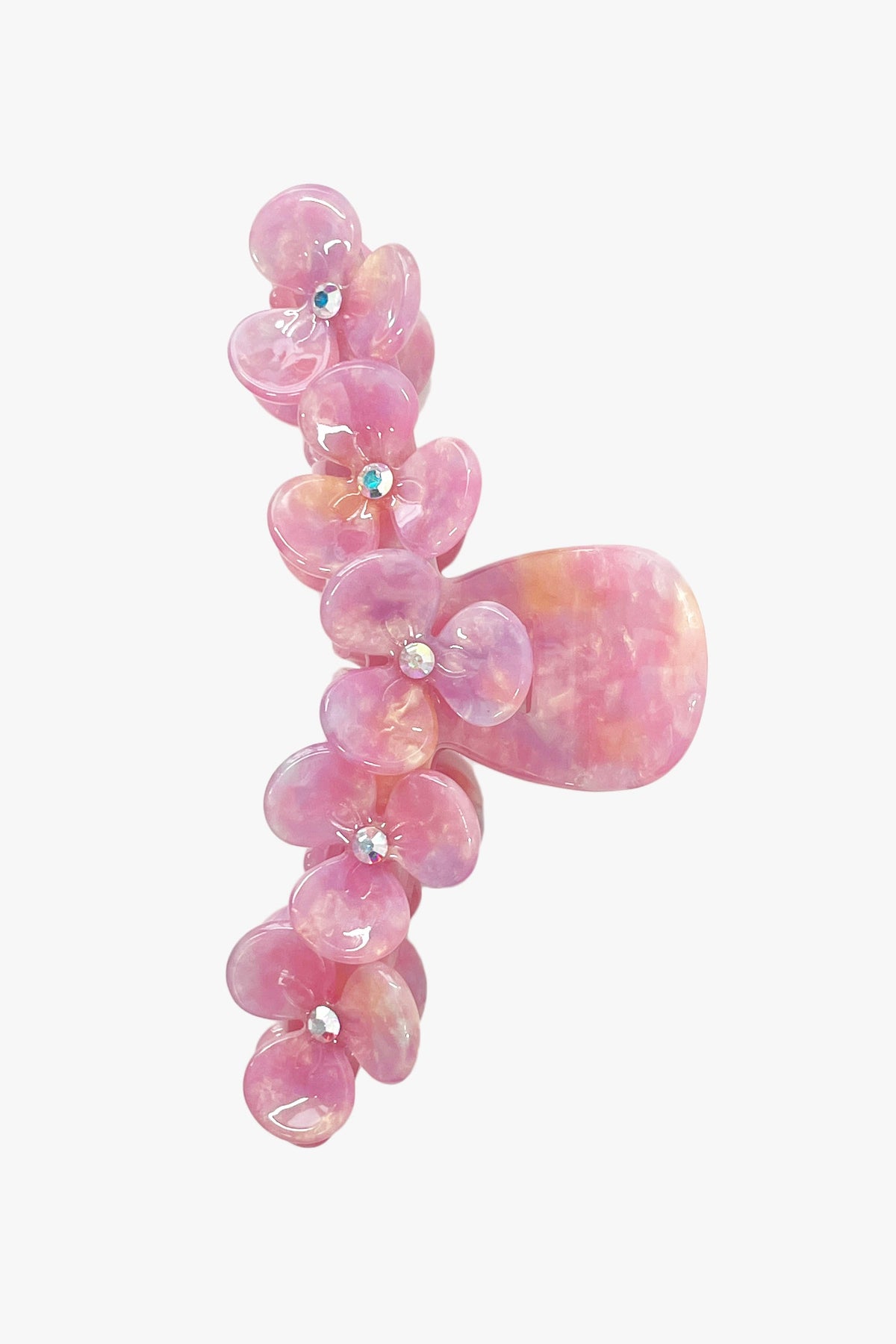 Gemstone Blossom Large Jaw Clip - Pink | Anna Sui