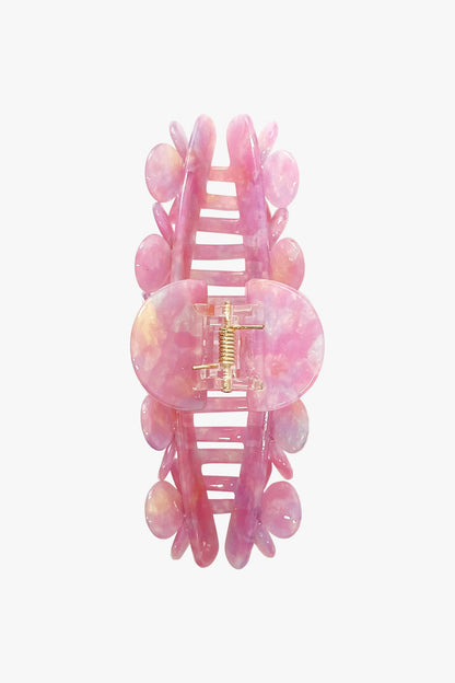 Gemstone Blossom Large Jaw Clip - Pink | Anna Sui