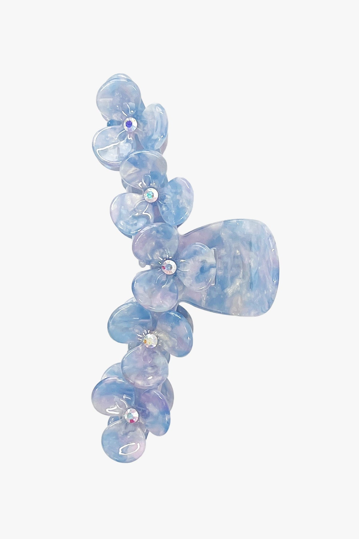 Gemstone Blossom Large Jaw Clip - Blue | Anna Sui