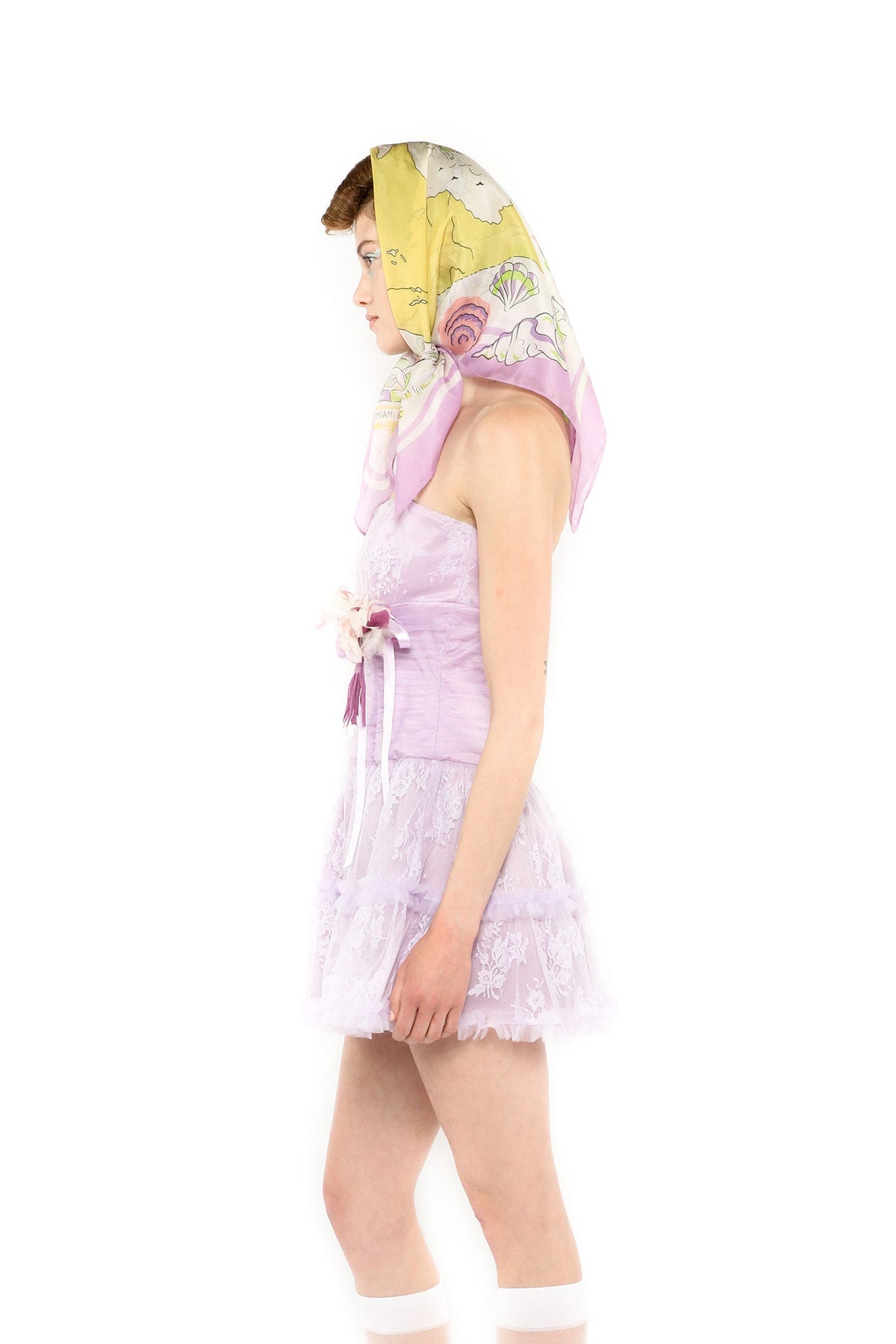 Party Girl Strapless Tulle and Lace Dress | Anna Sui