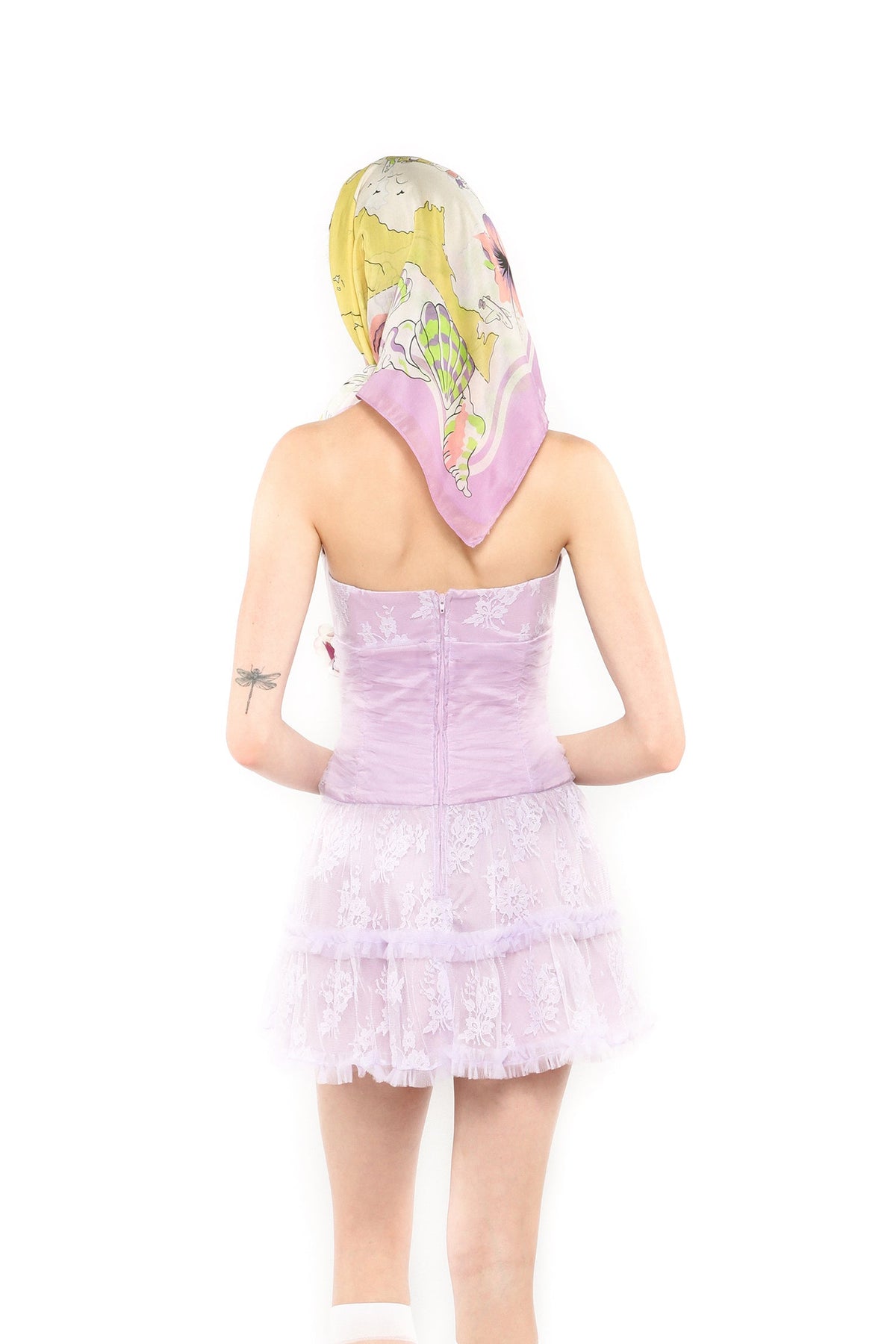 Party Girl Strapless Tulle and Lace Dress | Anna Sui