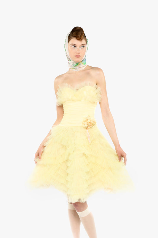 Party Girl Strapless Tulle Dress | Anna Sui