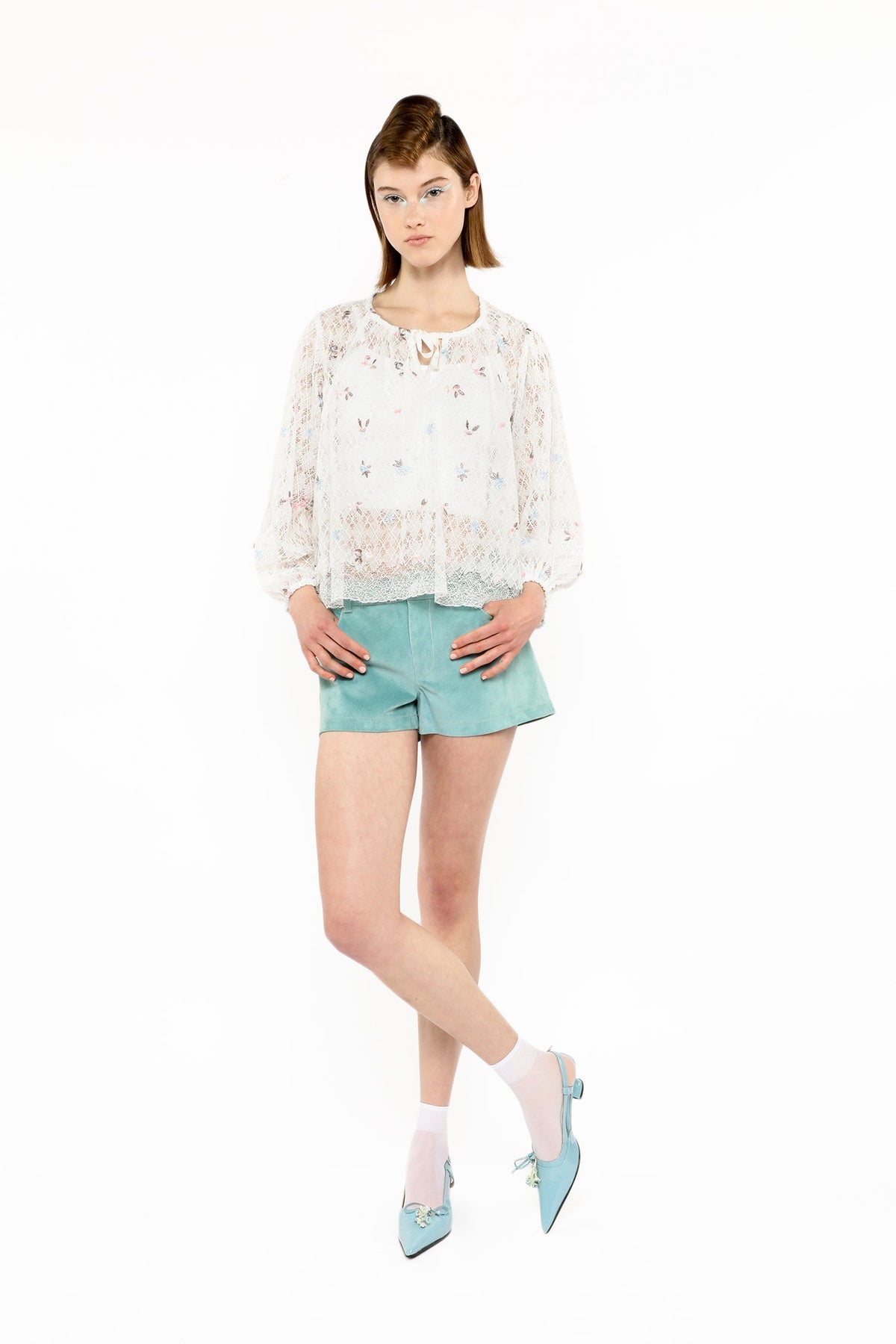 Embroidered Lacey Trellis Blouse | Anna Sui