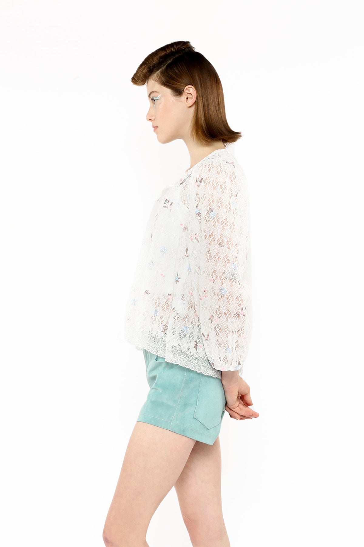 Embroidered Lacey Trellis Blouse | Anna Sui