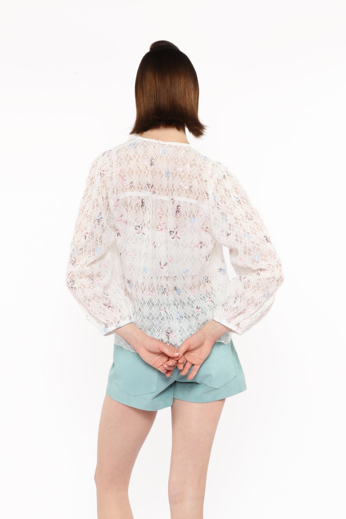 Embroidered Lacey Trellis Blouse | Anna Sui