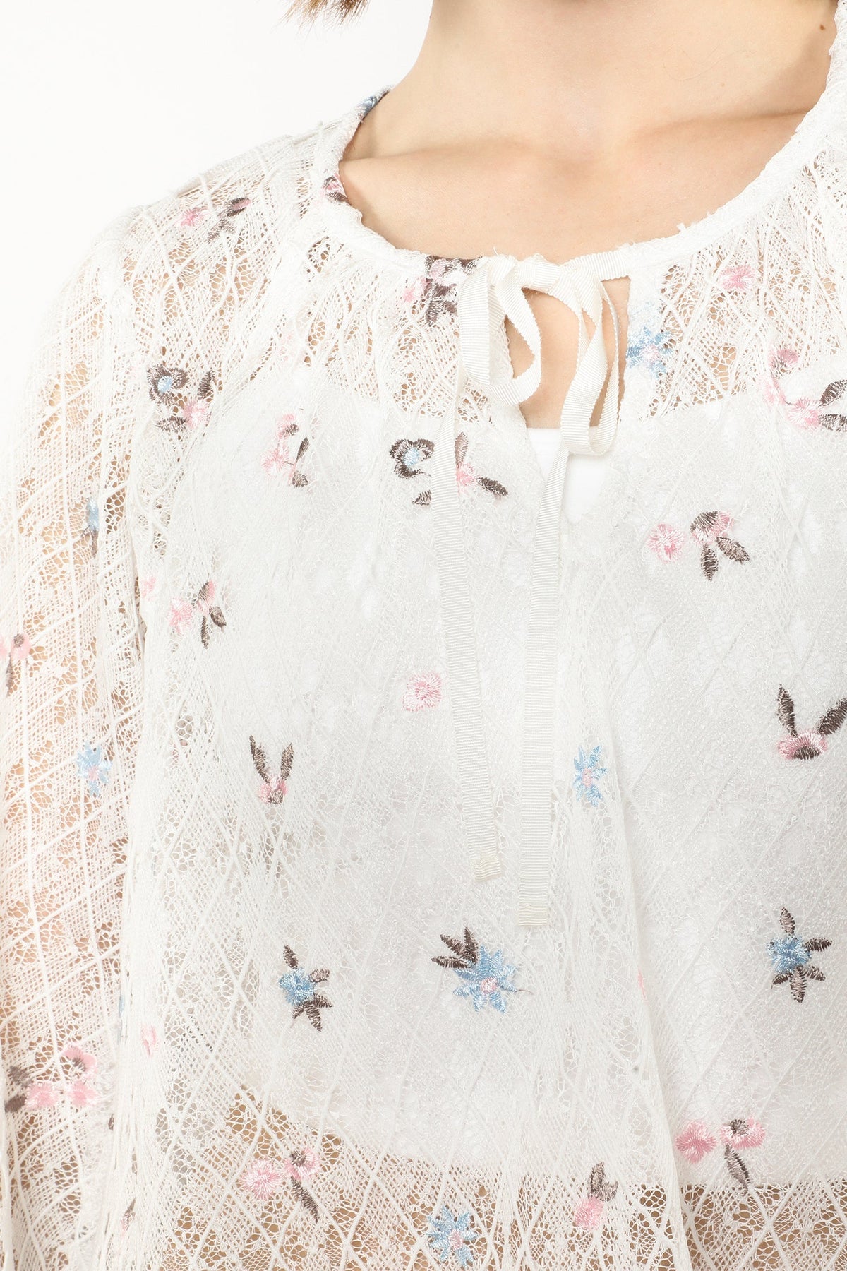 Embroidered Lacey Trellis Blouse | Anna Sui