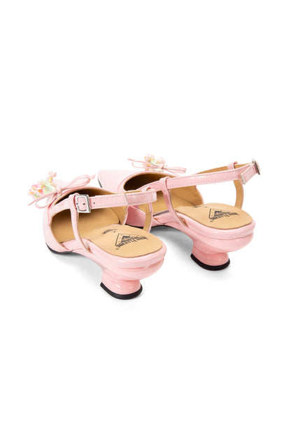 John Fluevog x Anna Sui Slingback Heels - Pink | Anna Sui