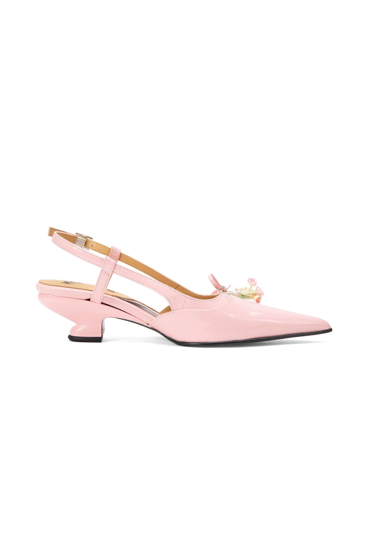 John Fluevog x Anna Sui Slingback Heels - Pink | Anna Sui