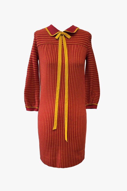 Vintage Sixties Knit Striped Dress | Anna Sui