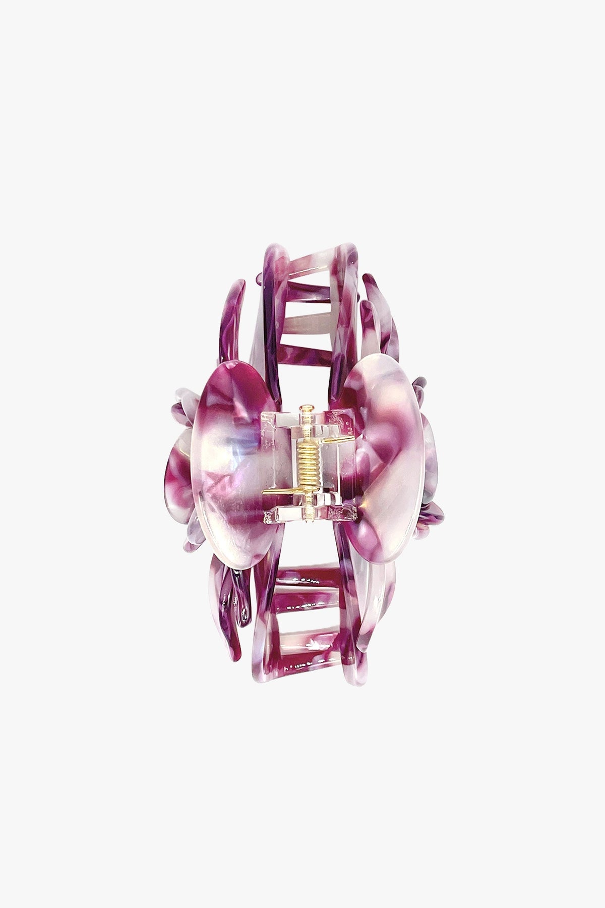Rose Petal Bar Large Jaw Clip- Purple | Anna Sui