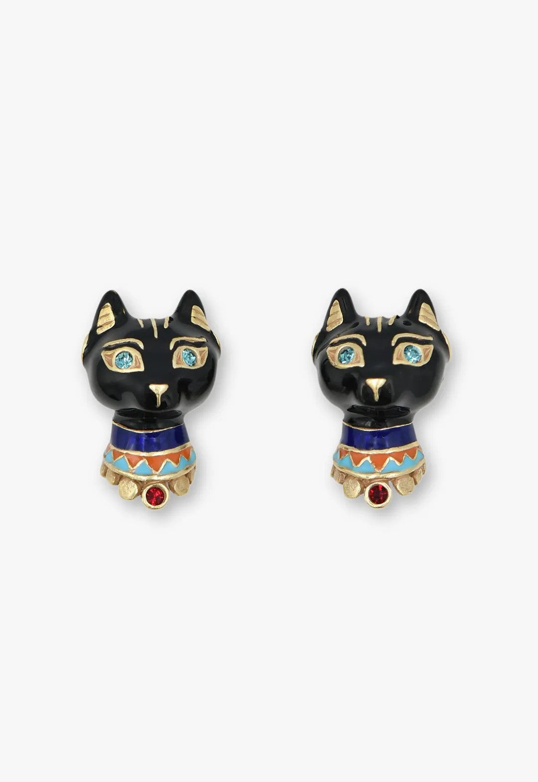 Egyptian Cat Stud Earrings | Anna Sui