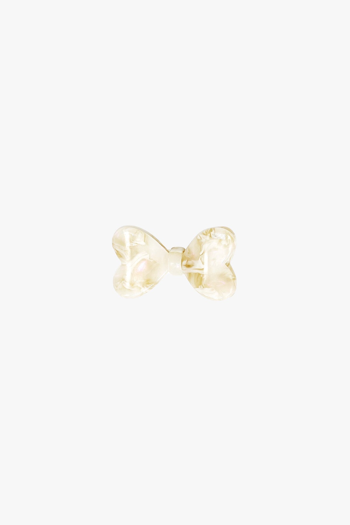Love Puff Bow Side Clamp- Ivory | Anna Sui