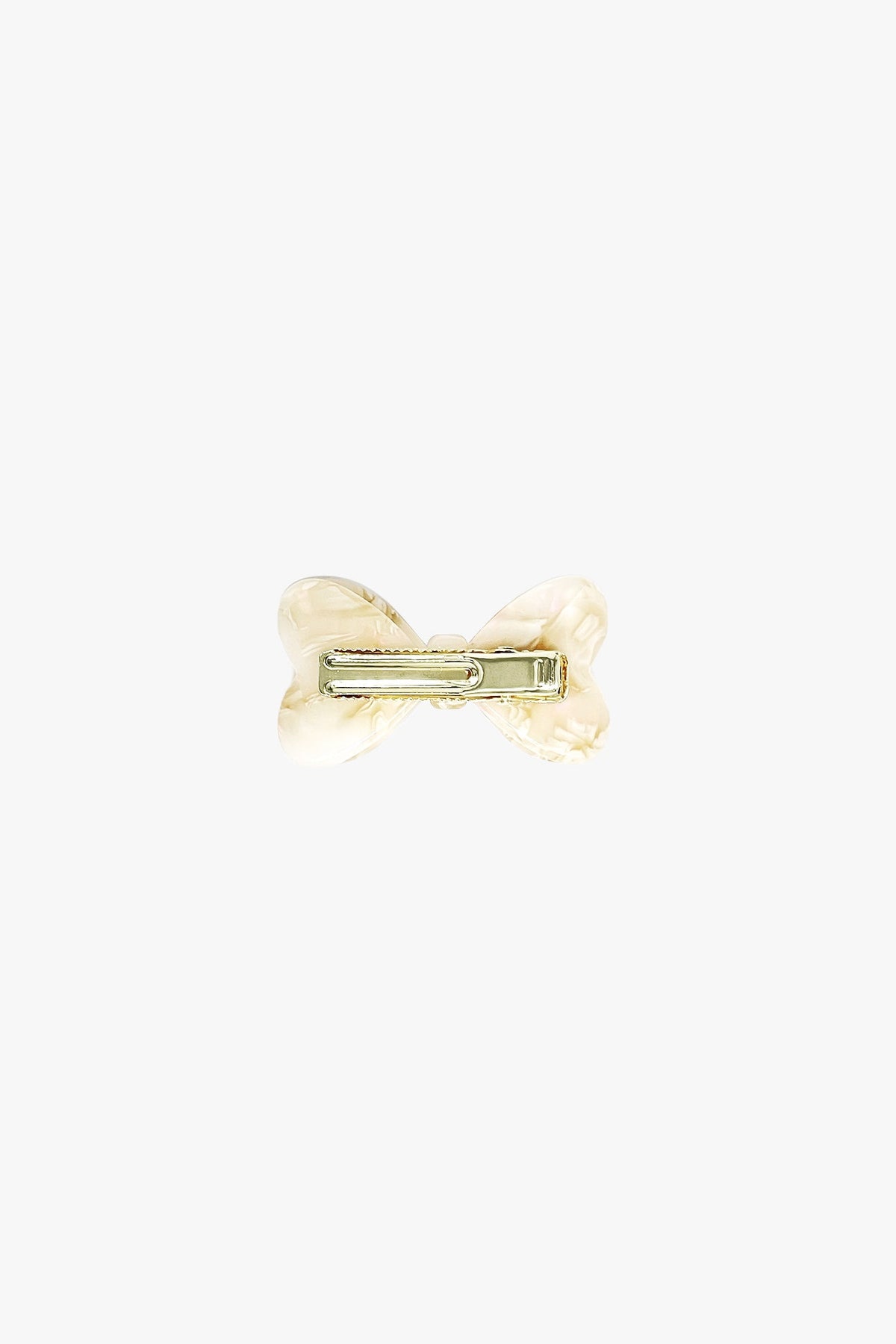 Love Puff Bow Side Clamp- Ivory | Anna Sui