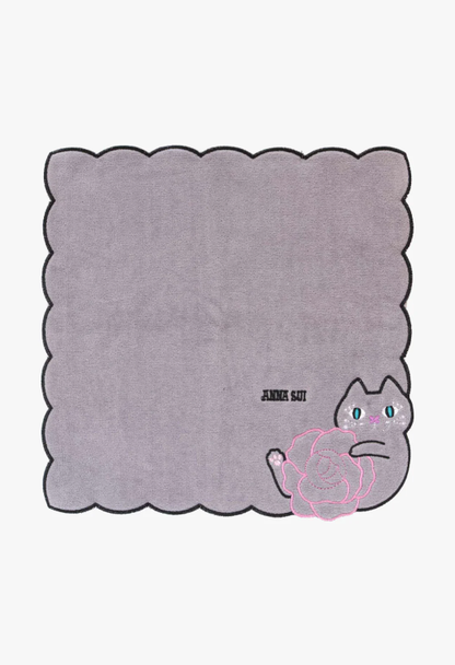 Cat Embroidery Rose Washcloth | Anna Sui