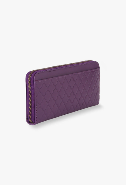 Victorian Quilted Wallet - Purple | Anna Sui