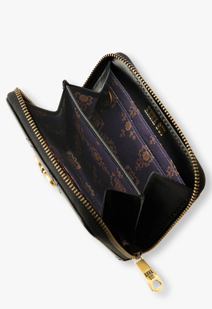 Victorian Quilted Small Wallet - Black | Anna Sui