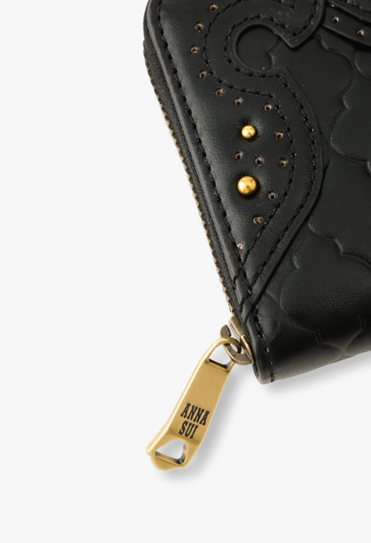 Victorian Quilted Small Wallet - Black | Anna Sui