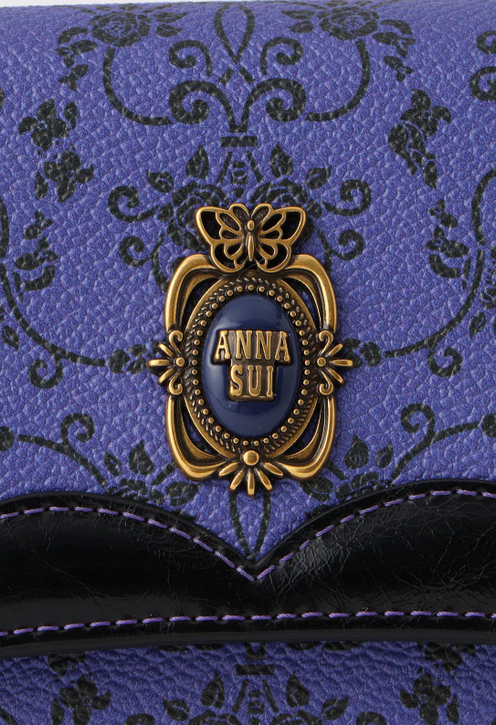 Lacey Roses Wallet - Purple | Anna Sui