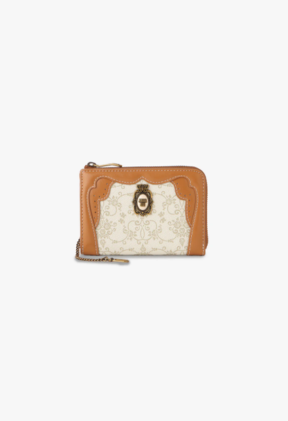Lacey Roses Small Wallet - Beige | Anna Sui