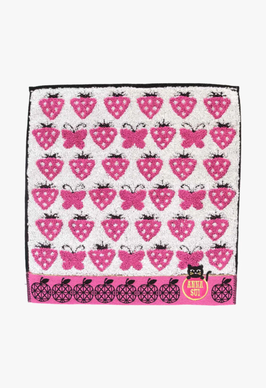 Strawberry Blossom Cat Washcloth | Anna Sui