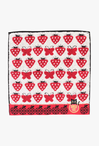 Strawberry Blossom Cat Washcloth | Anna Sui