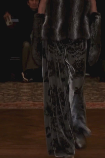 Faux Silver Fox Hoodie | Anna Sui