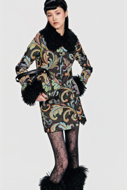 Tapestry Mini Skirt | Anna Sui