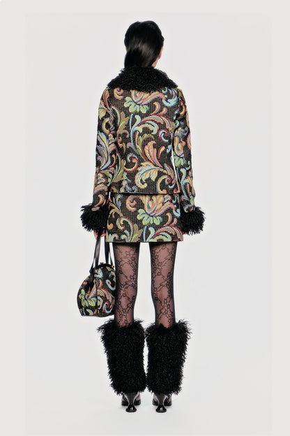 Tapestry Mini Skirt | Anna Sui