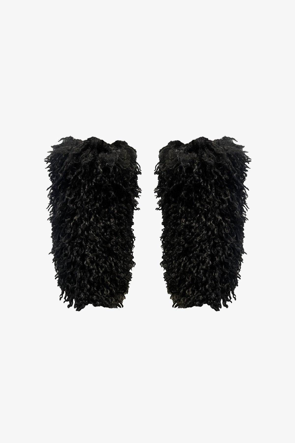 Faux Fur Leg Warmers - Black | Anna Sui