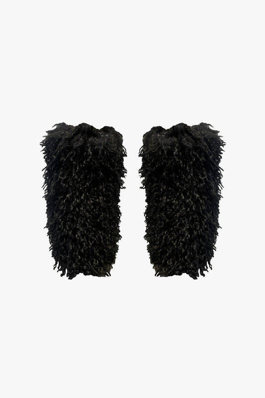 Faux Fur Leg Warmers - Black | Anna Sui