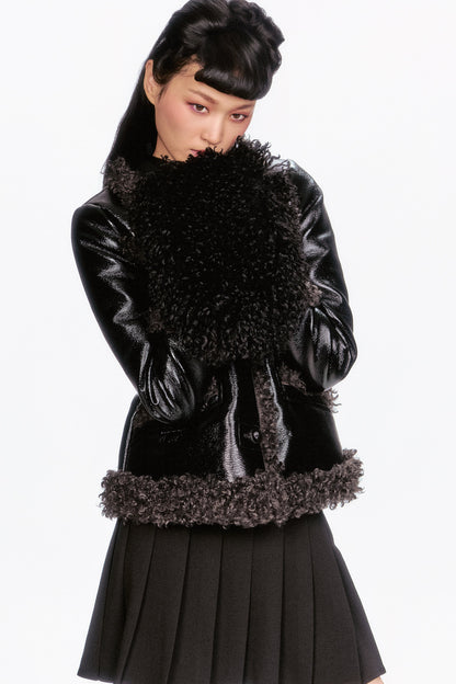 Faux Fur Muff - Black | Anna Sui
