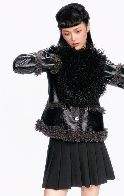 Faux Fur Muff - Black | Anna Sui