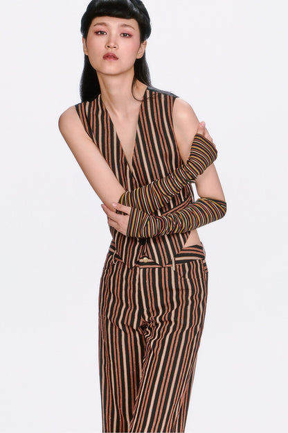Venetian Stripe Arm Warmers | Anna Sui
