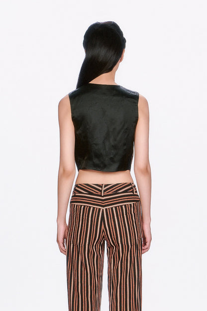 Pinstripe Vest | Anna Sui