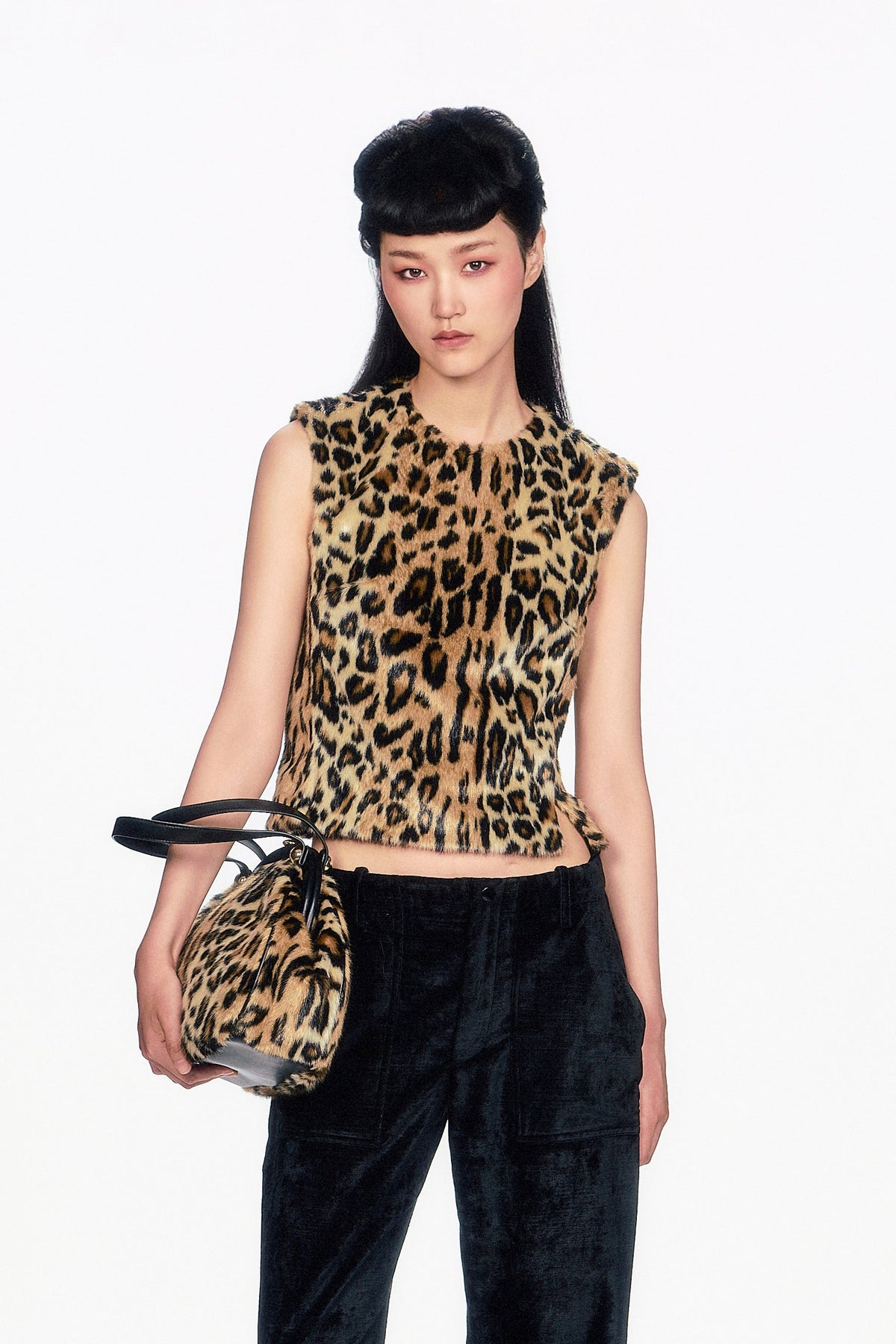 Faux Leopard Sleeveless Top | Anna Sui